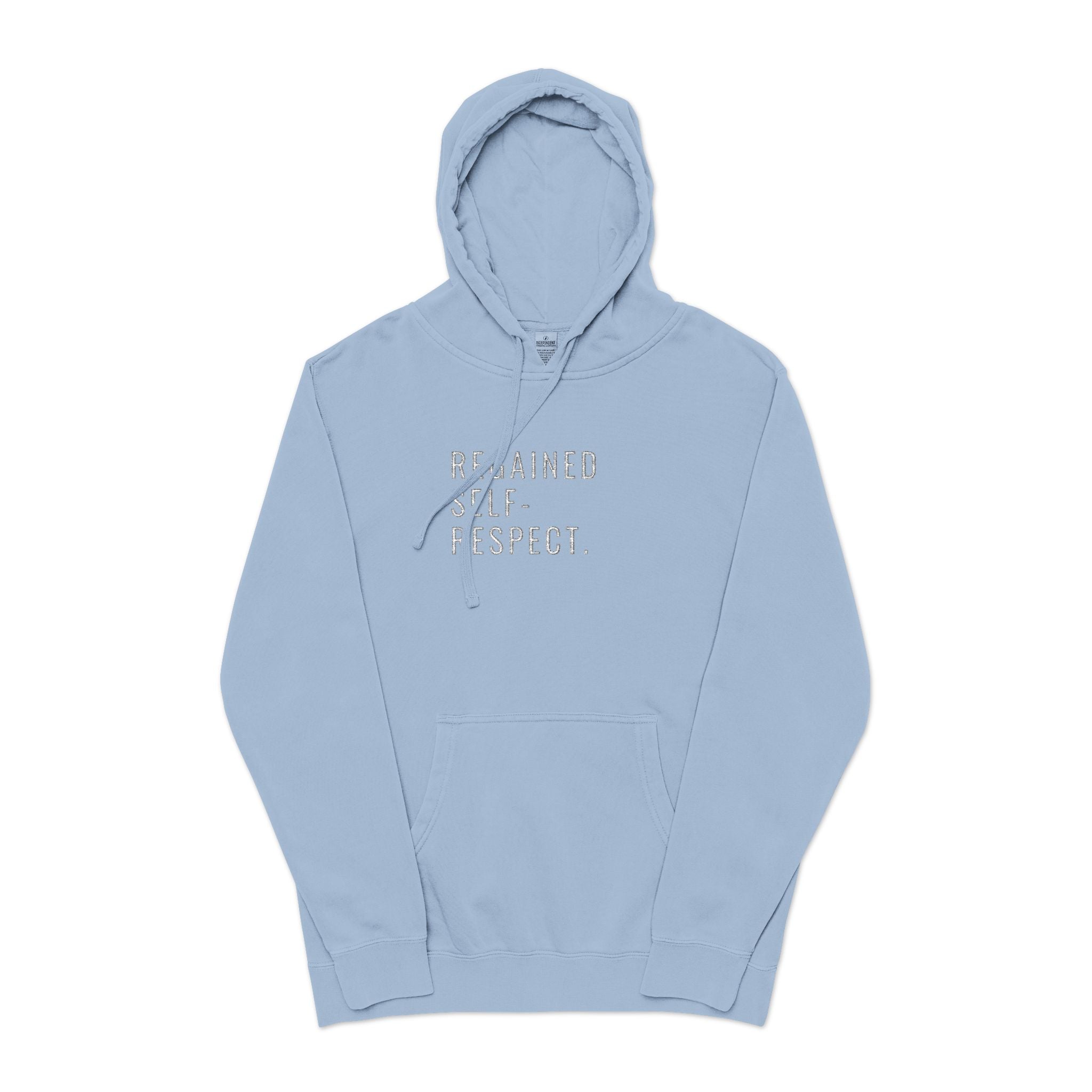 Embroidered Sobriety Anniversary Hoodie, AA NA Gifts, Recovery Sponsee Sponsor, Pigment-Dyed Sweatshirt, Unisex Hoodie