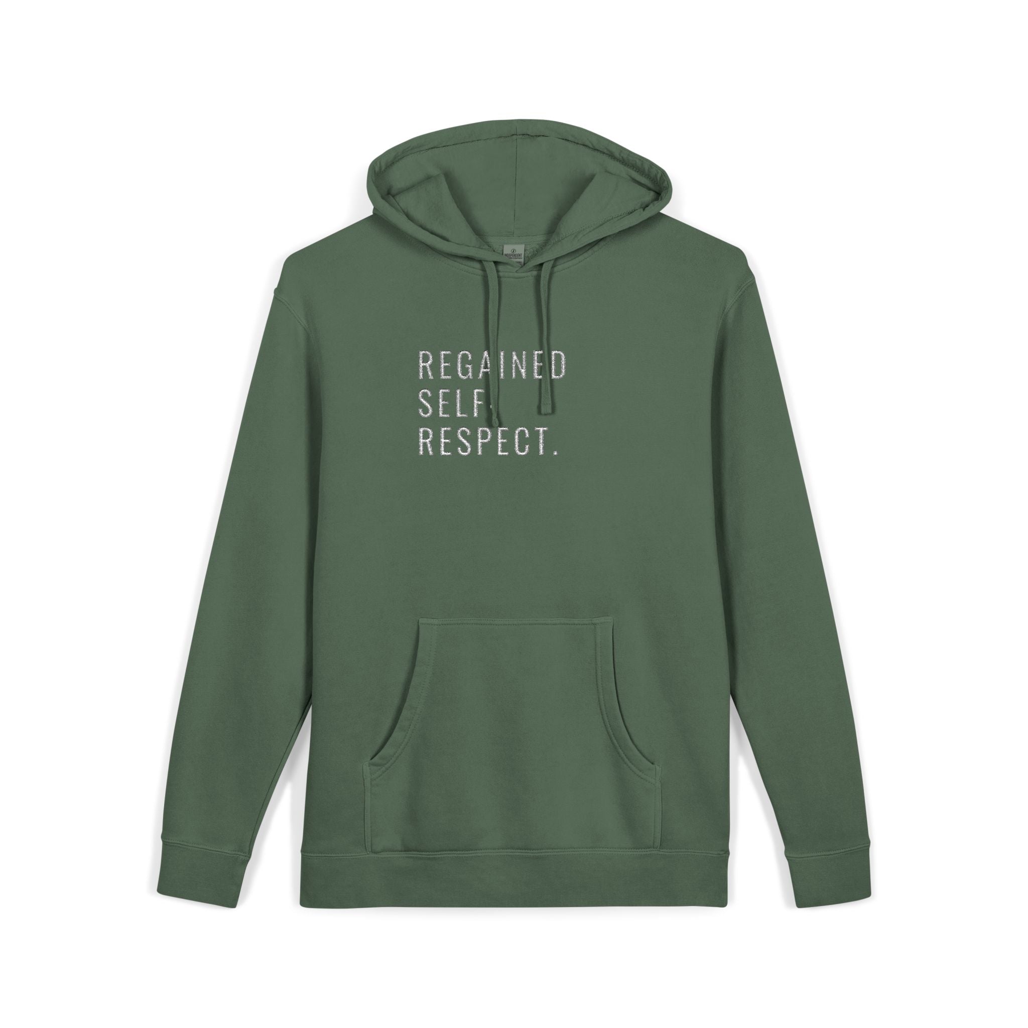 Embroidered Sobriety Anniversary Hoodie, AA NA Gifts, Recovery Sponsee Sponsor, Pigment-Dyed Sweatshirt, Unisex Hoodie
