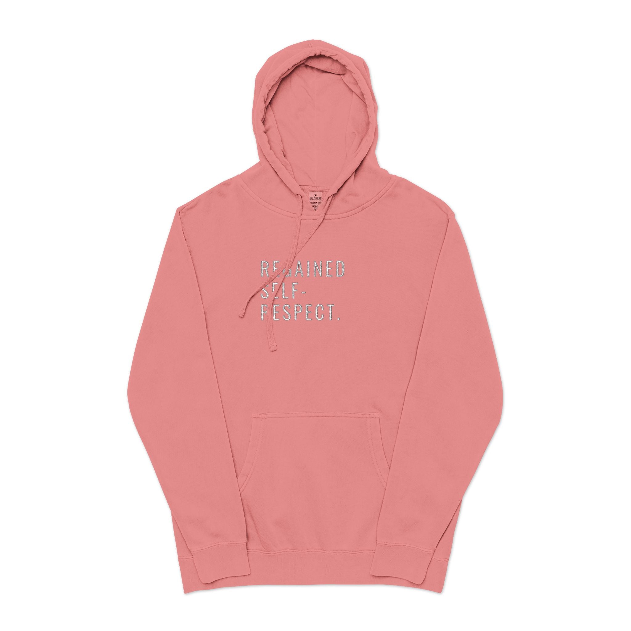 Embroidered Sobriety Anniversary Hoodie, AA NA Gifts, Recovery Sponsee Sponsor, Pigment-Dyed Sweatshirt, Unisex Hoodie