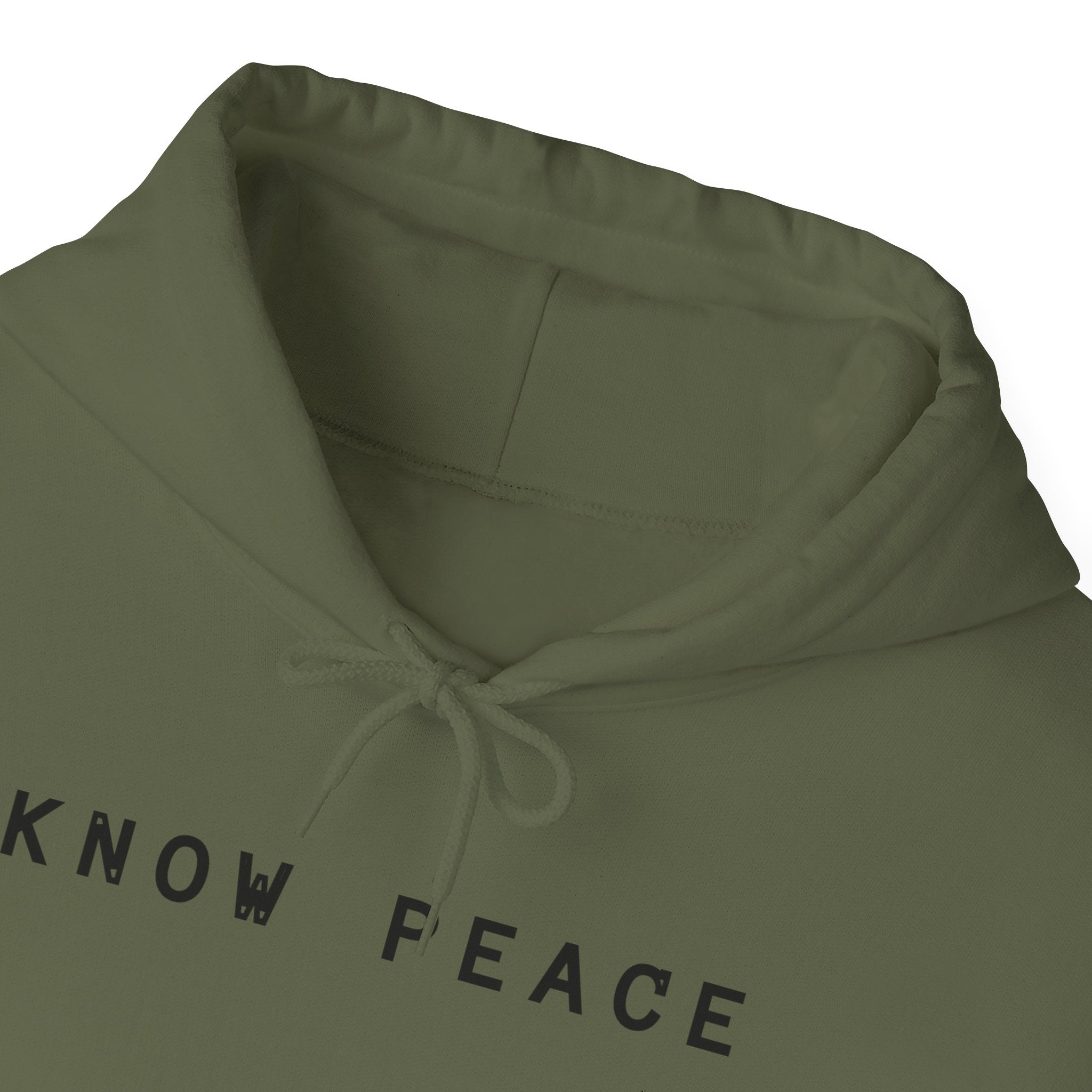 Know Peace, Cozy Streetwear, Ideal Gift for people in 12 step program or recovery, spiritual journey