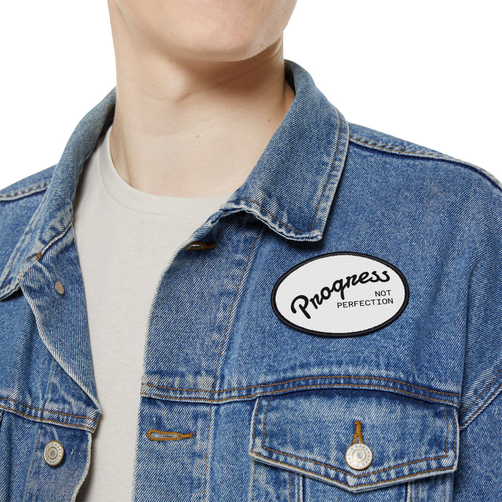 AA or NA - 12 Step Motivational Iron-On Patches, Personalize Clothing, Gift for Motivators, DIY Projects, Progress Not Perfection