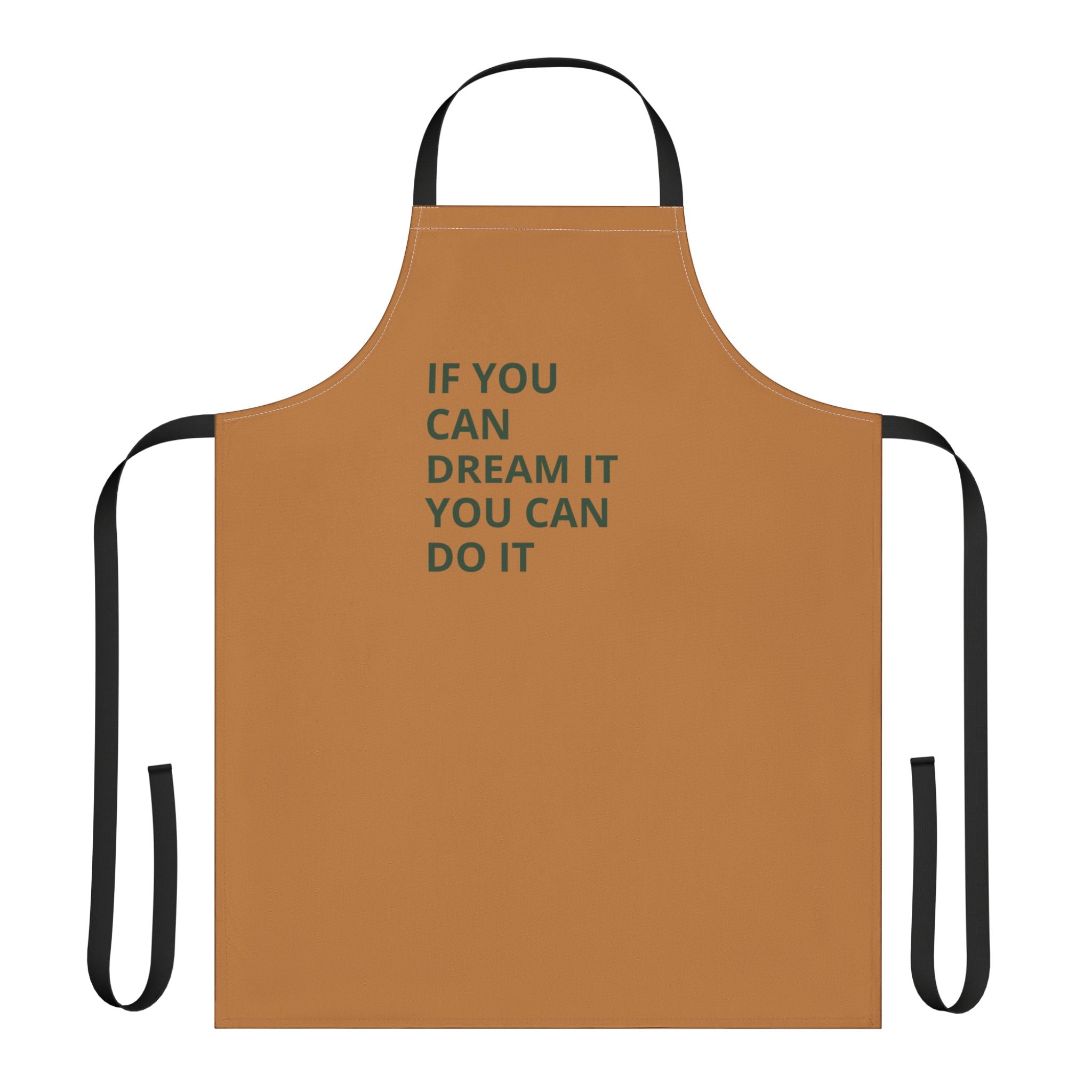 Inspiring Cooking Apron, Dream Big Kitchen Gift, Motivational Baking Apron, Unique Gift for Foodies, Chef Apron, Colorful Straps