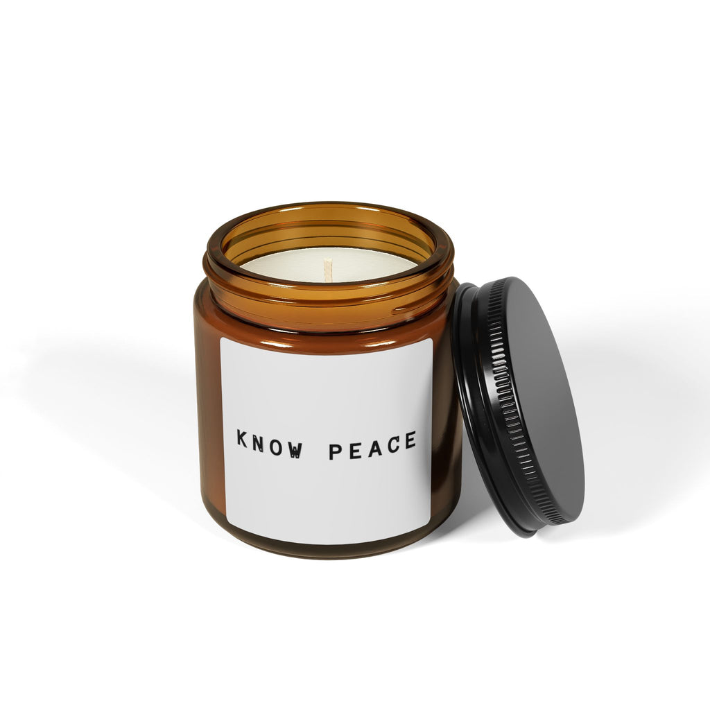 12-step gift - Calming Scented Soy Candle - Know Peace, Aromatherapy Candle, Home Decor, Gift for Her, Relaxation, Meditation