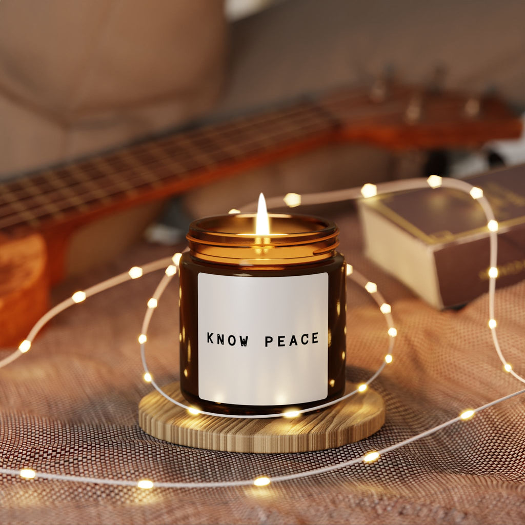 12-step gift - Calming Scented Soy Candle - Know Peace, Aromatherapy Candle, Home Decor, Gift for Her, Relaxation, Meditation