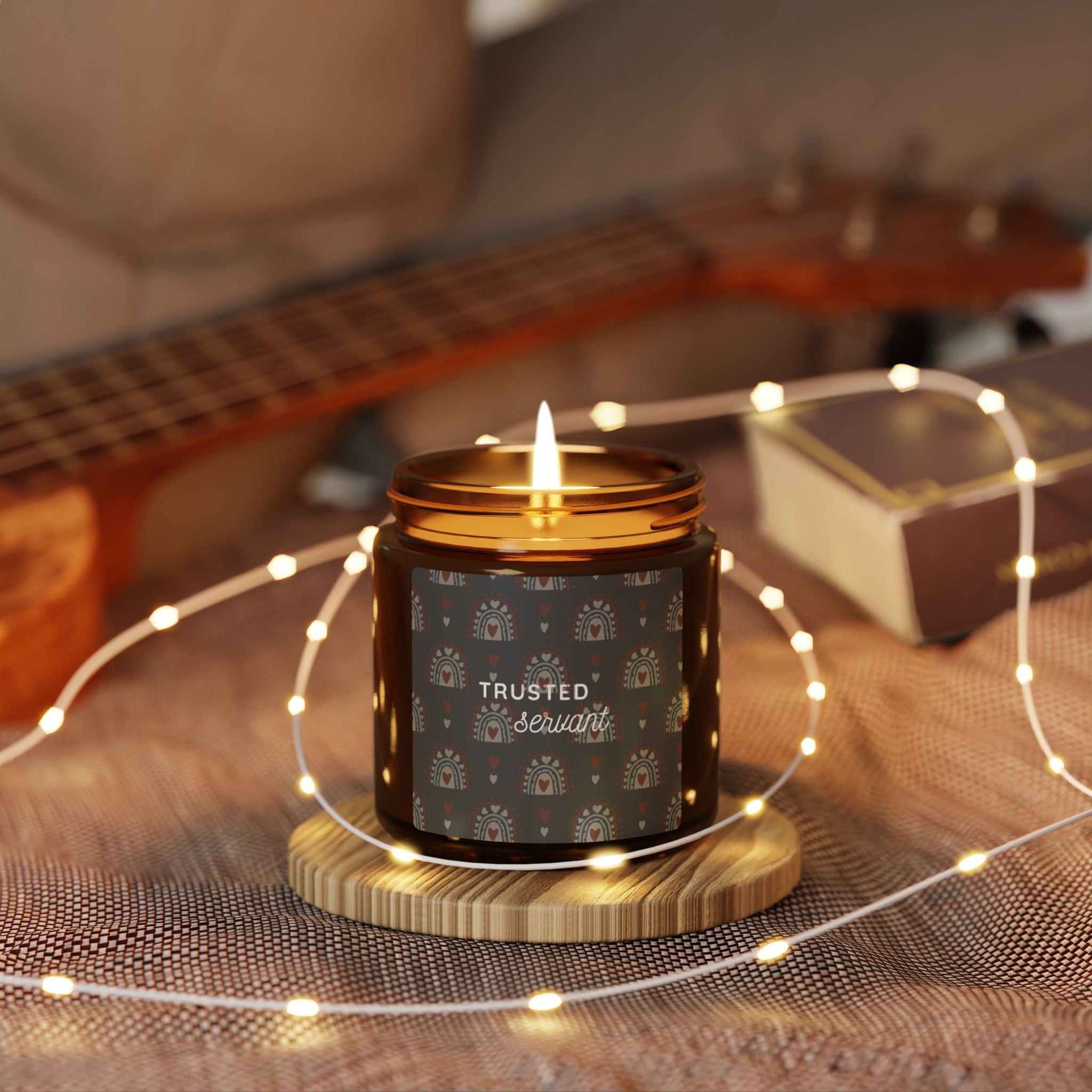 AA or NA, 12-step gift for service - Sponsee or Sponsor Gift - Scented Soy Candle, Hand-poured Aromatherapy Gift, Home Fragrance, Eco-friendly Candle for Relaxation, Amber Jar Decor