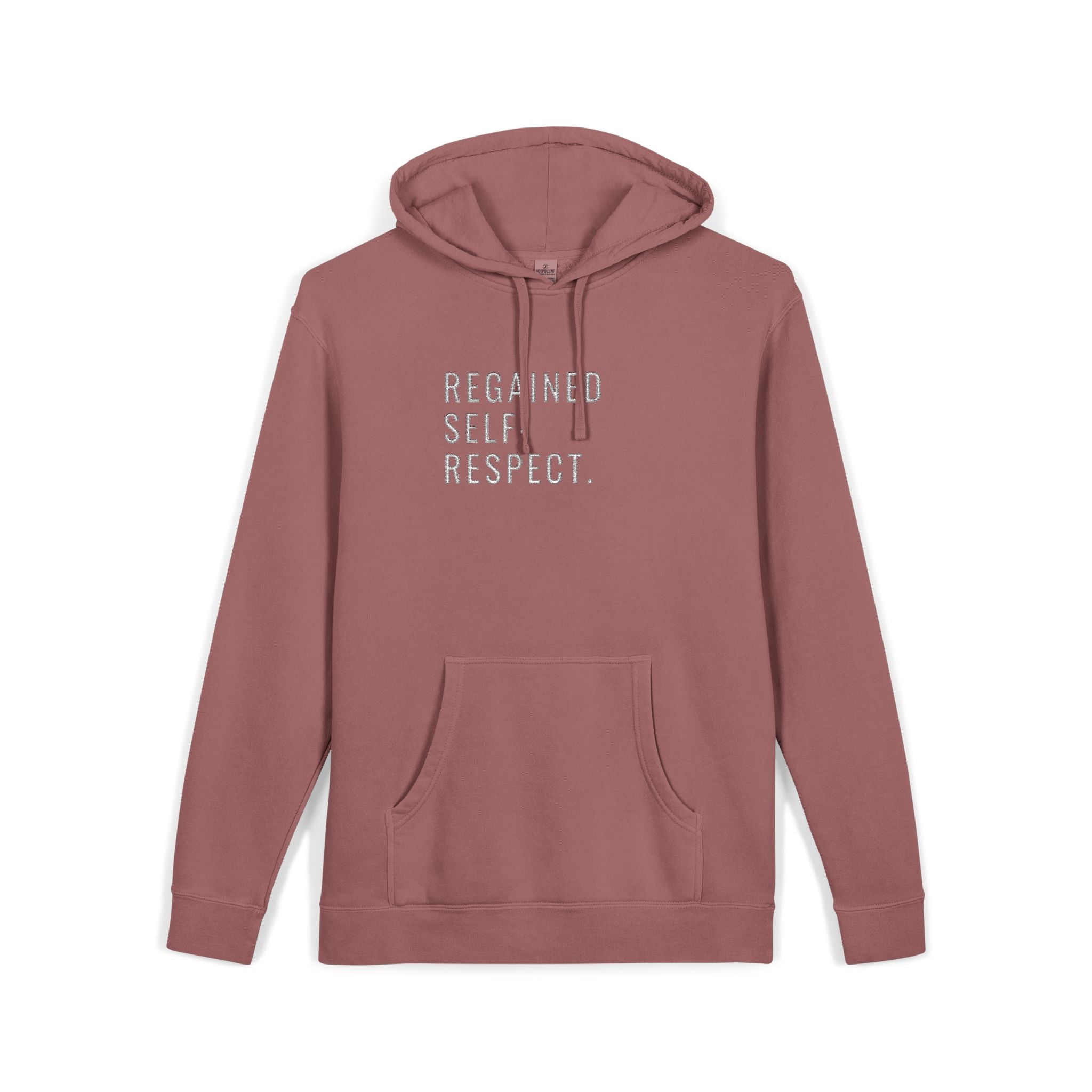 Embroidered Sobriety Anniversary Hoodie, AA NA Gifts, Recovery Sponsee Sponsor, Pigment-Dyed Sweatshirt, Unisex Hoodie