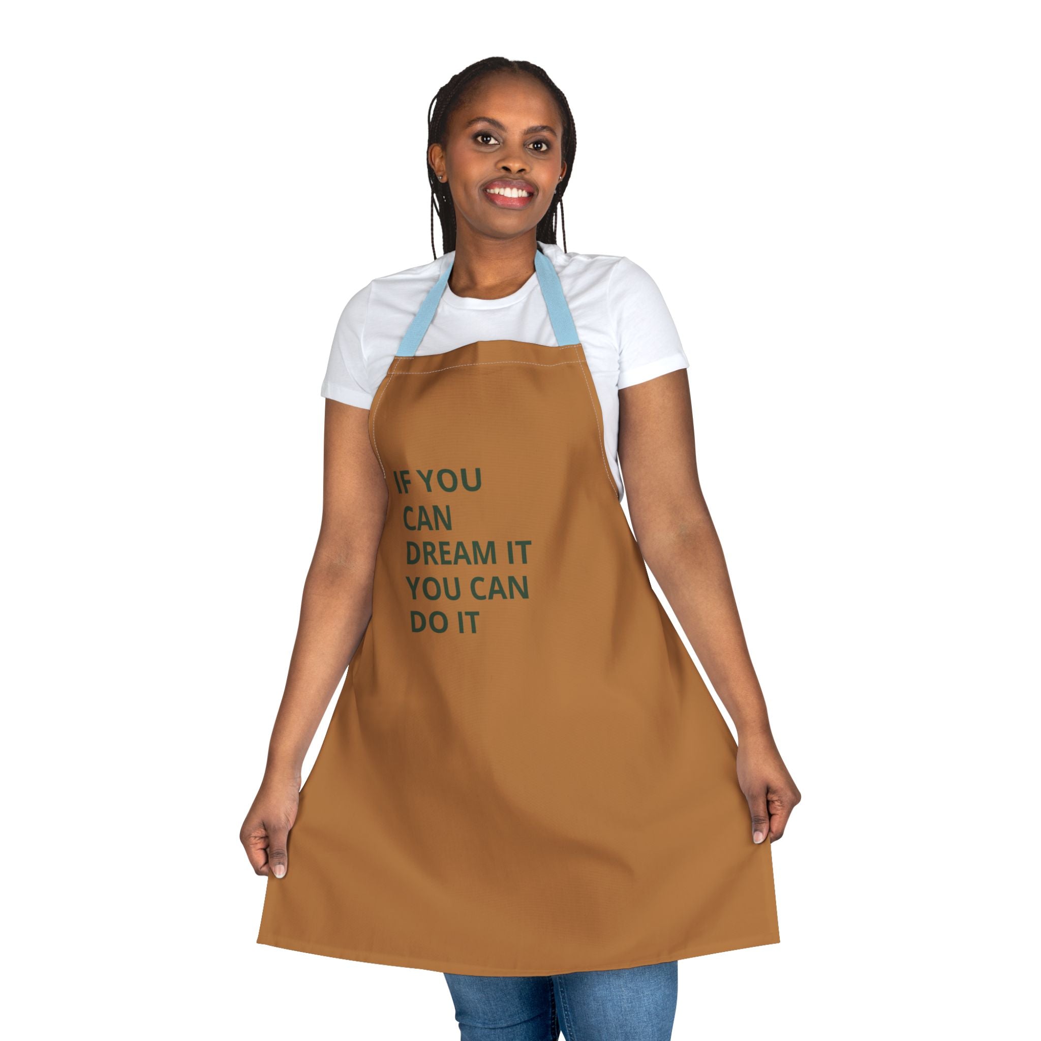 Inspiring Cooking Apron, Dream Big Kitchen Gift, Motivational Baking Apron, Unique Gift for Foodies, Chef Apron, Colorful Straps