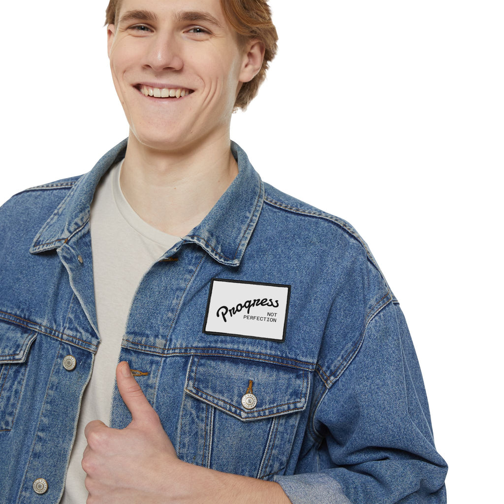 AA or NA - 12 Step Motivational Iron-On Patches, Personalize Clothing, Gift for Motivators, DIY Projects, Progress Not Perfection