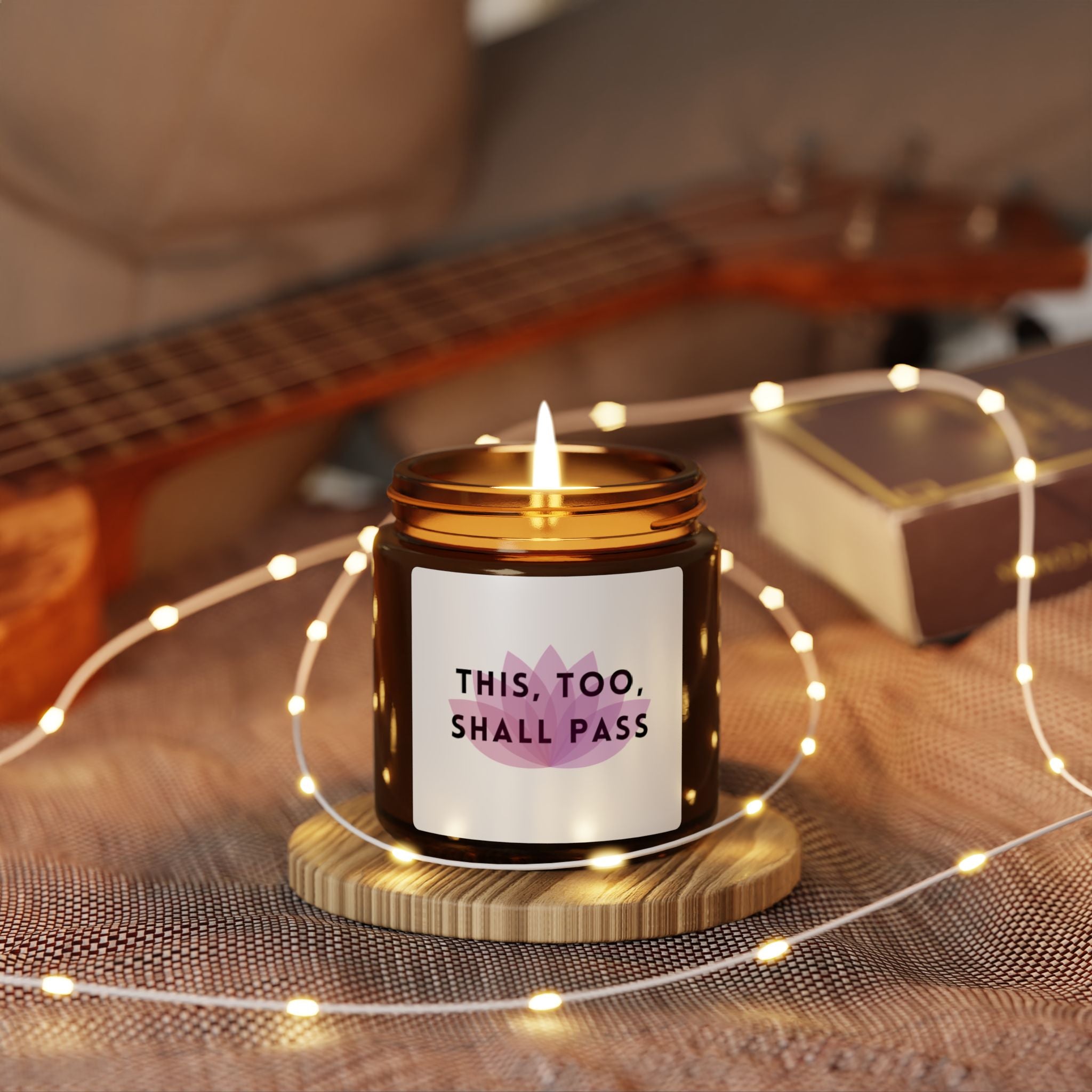 AA or NA 12-step gift for sponsee, sponsor, wife, partner, child, parent - Soothing Scented Soy Candle with Inspirational Quote, Meditation Gift, Home Decor, Relaxation, Self-Care, Gift for Her