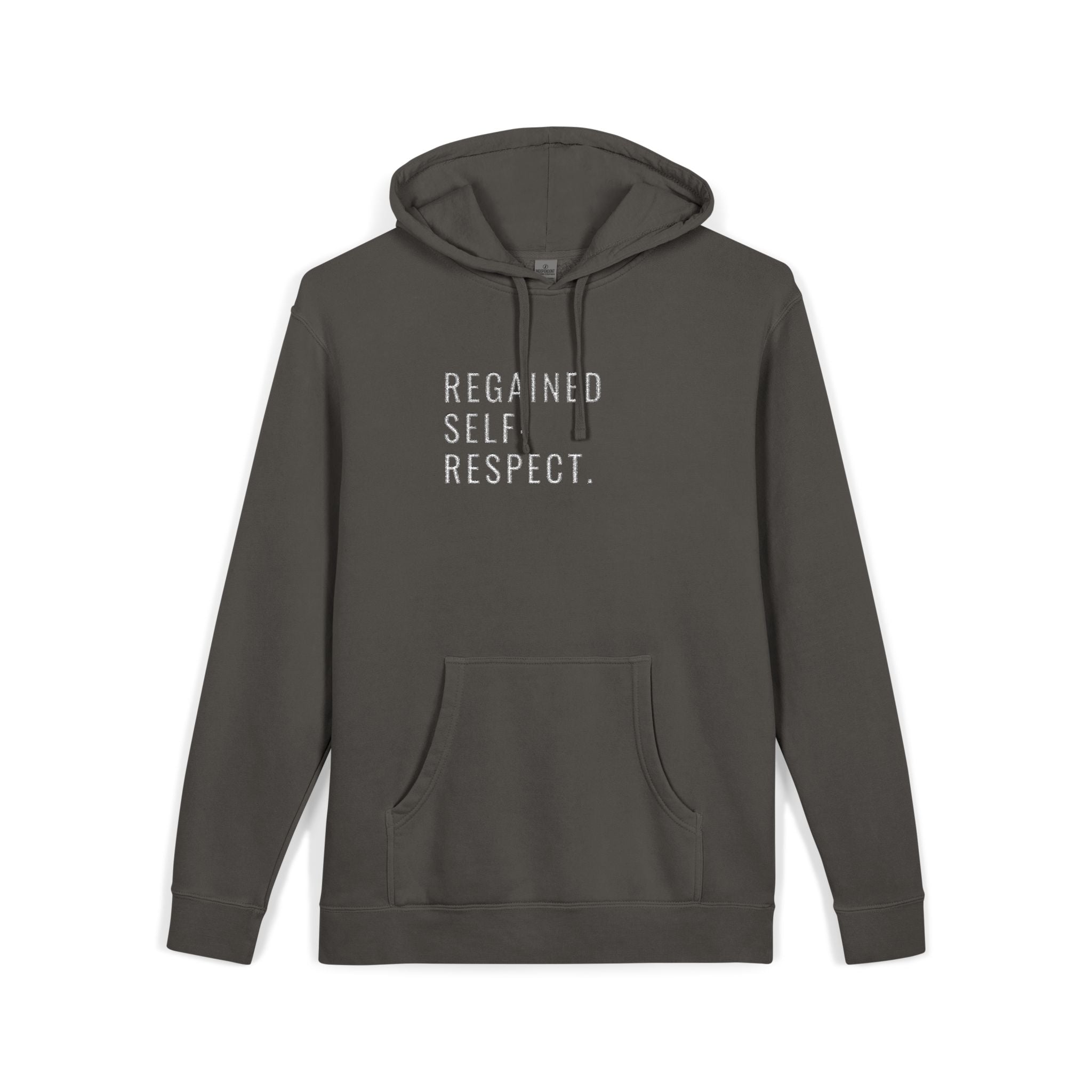 Embroidered Sobriety Anniversary Hoodie, AA NA Gifts, Recovery Sponsee Sponsor, Pigment-Dyed Sweatshirt, Unisex Hoodie
