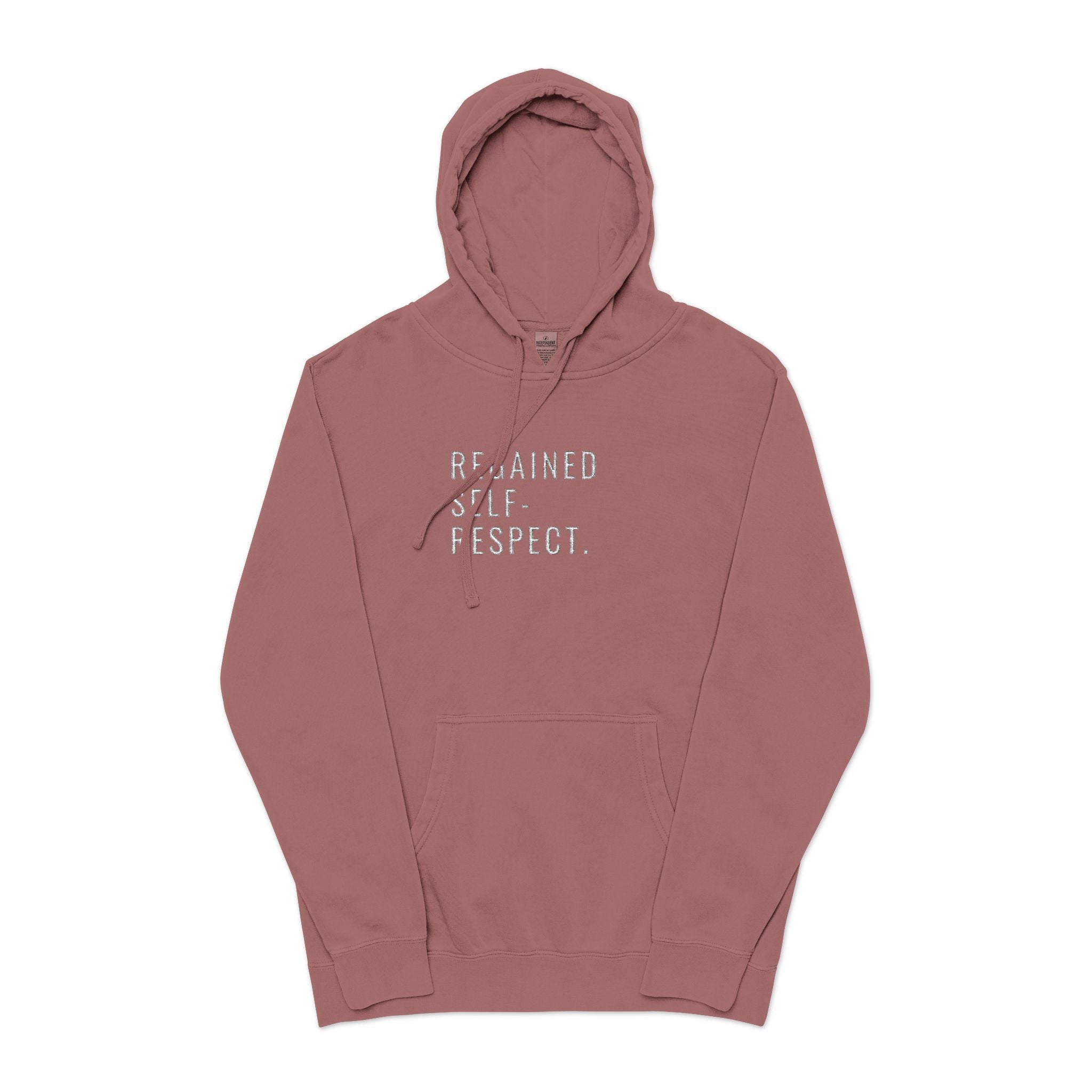 Embroidered Sobriety Anniversary Hoodie, AA NA Gifts, Recovery Sponsee Sponsor, Pigment-Dyed Sweatshirt, Unisex Hoodie