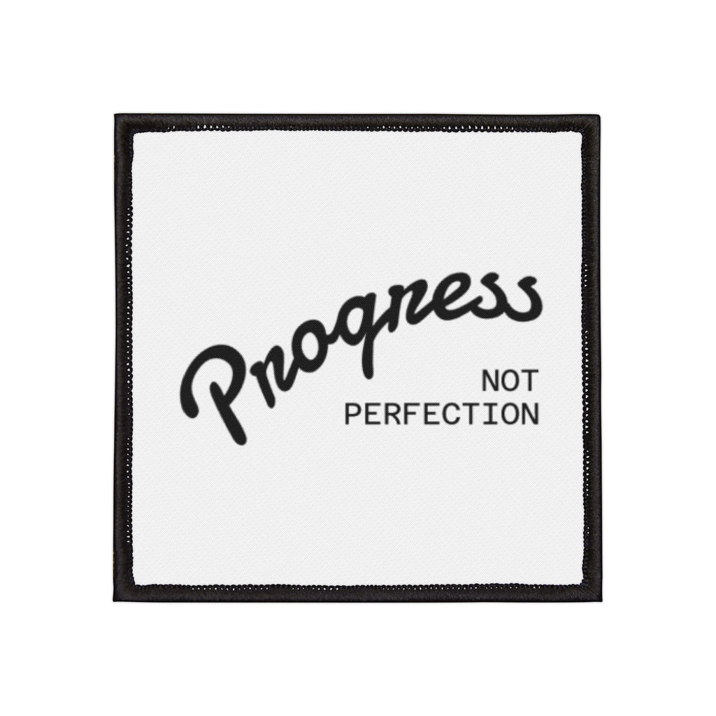 AA or NA - 12 Step Motivational Iron-On Patches, Personalize Clothing, Gift for Motivators, DIY Projects, Progress Not Perfection