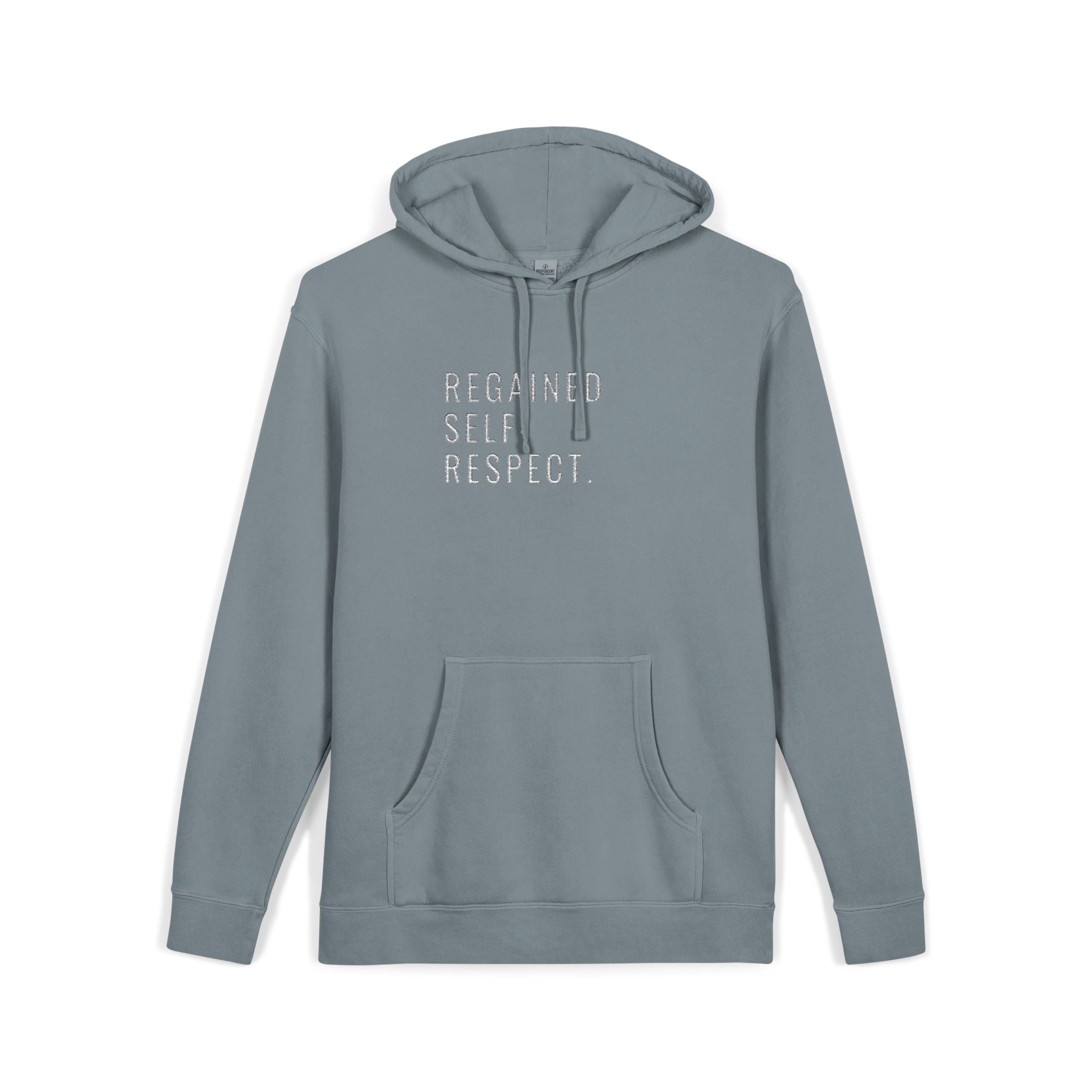 Embroidered Sobriety Anniversary Hoodie, AA NA Gifts, Recovery Sponsee Sponsor, Pigment-Dyed Sweatshirt, Unisex Hoodie