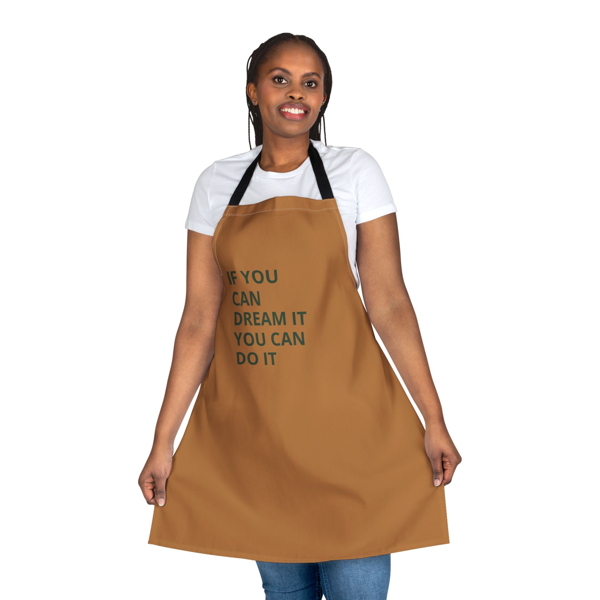 Inspiring Cooking Apron, Dream Big Kitchen Gift, Motivational Baking Apron, Unique Gift for Foodies, Chef Apron, Colorful Straps
