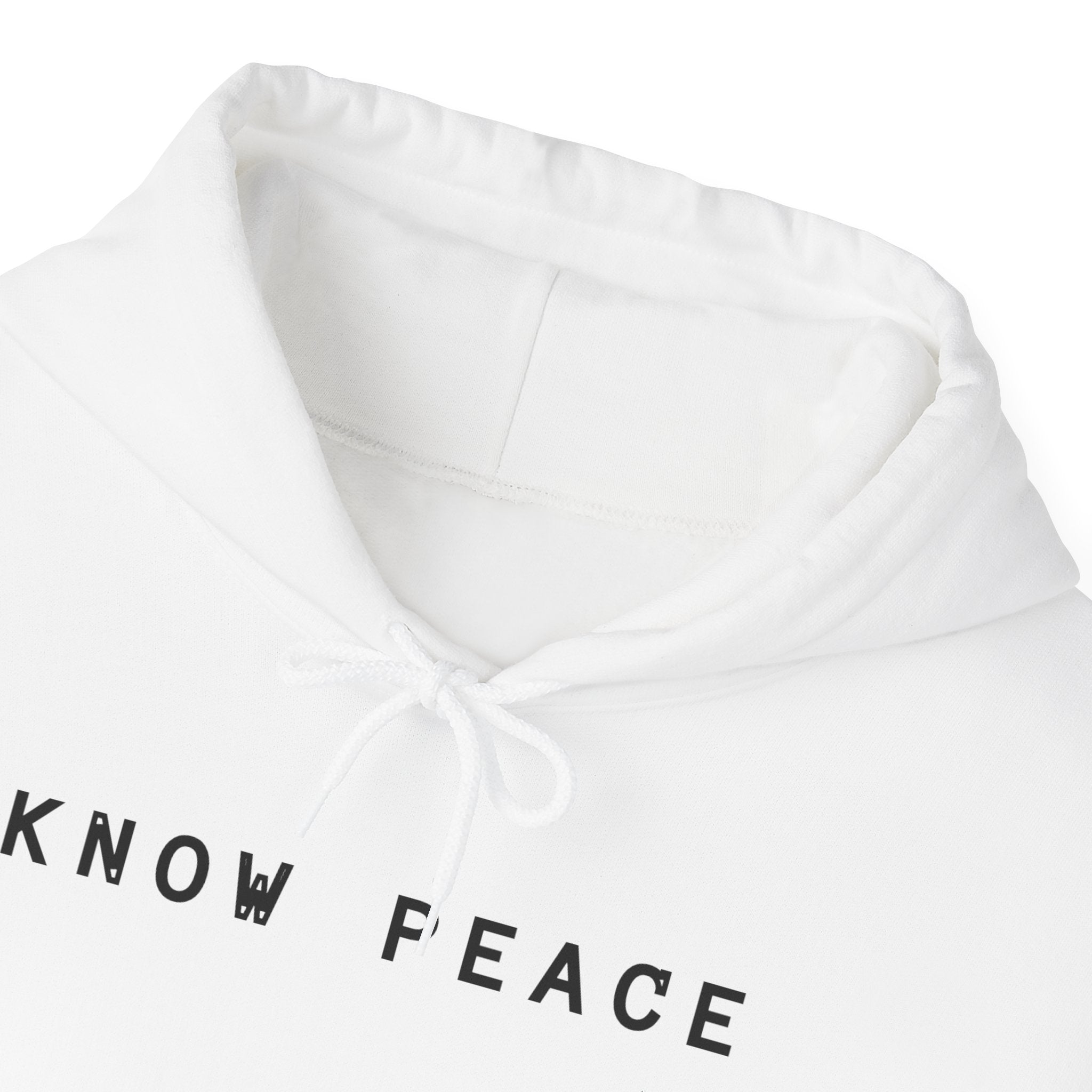 Know Peace, Cozy Streetwear, Ideal Gift for people in 12 step program or recovery, spiritual journey